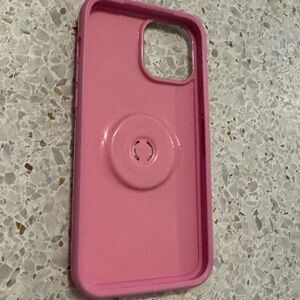 Pink Otterbox Smartphone Protective Case with MagSafe Compatibility